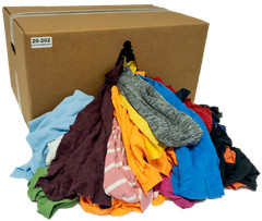 Pallet of Colored Sweatshirt Rags (50 LB) – 16 Boxes – 800 Lbs – Free Shipping!!