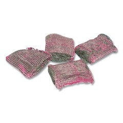 Brillo W240000 4 in. x 4 in. Hotel Size Soap Pad – Charcoal/Pink (10/Box) New