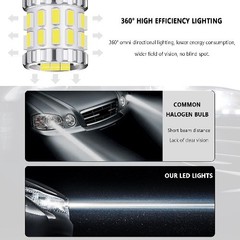 2PCS 194 LED Bulb White Super Bright Canbus 3014 30SMD W5W T10, for 12V License