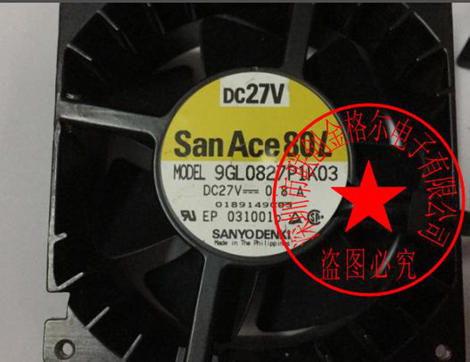 1pc new fan freeship 9GL0827P1K03 DC27V 0.8A SANYO