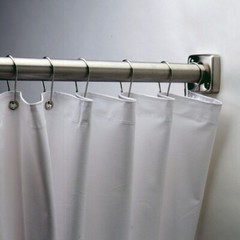 Bobrick B-204-2 Vinyl Shower Curtain ONLY – 42″ WIDE LESS RINGS AND BAR