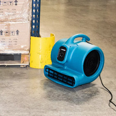 XPOWER P-600A Commercial 3 Speed Air Mover 1/3 HP 2400 CFM Carpet Dryer Blower
