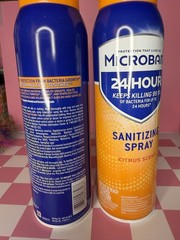 Microban 24 Hour Citrus Scent Disinfectant Sanitizing Spray 15 oz 2 Pack