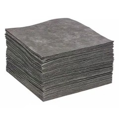 Spilltech Sorbent Pad, 25 gal, 15 in x 19 in, , Gray, Polypropylene GPL200S