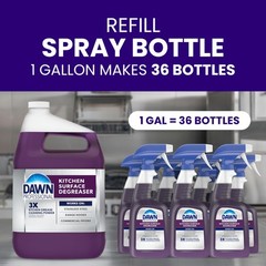 Dawn PRO Kitchen Surface Degreaser, Bulk 32 Fl Oz (Pack of 6), purple