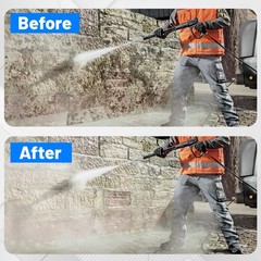 TasuoX Pressure Washer Long Range Chemical Nozzle, 1.2- 3.5 GPM, Silver