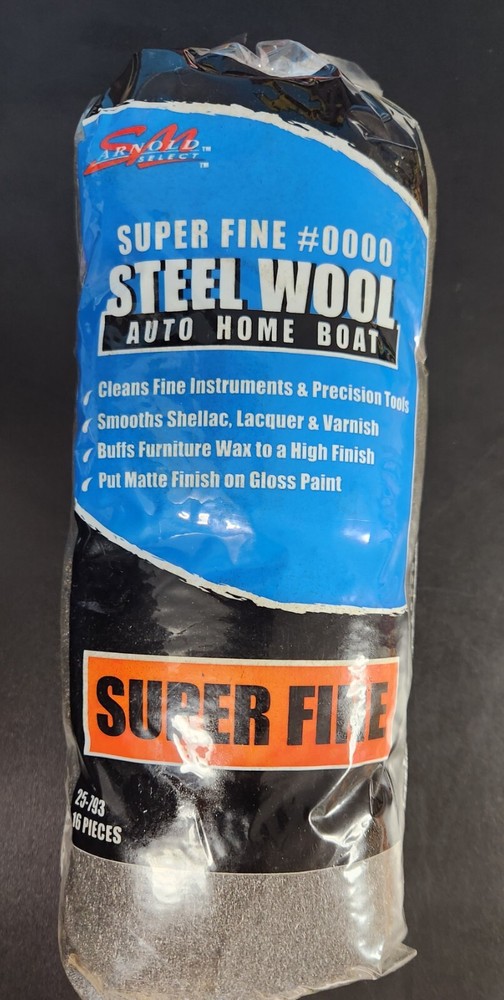 Super fine #0000 Steel Wool – 16 pieces