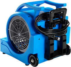 High-Power 3-Speed 1HP Air Mover Dryer with Wheels – 4000+ CFM (Blue)
