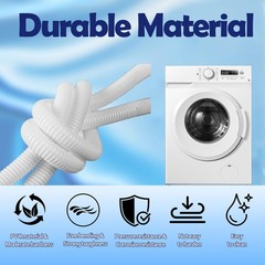 5.25 Ft Universal Dehumidifier Drain Hose Kit White Drainage Hose