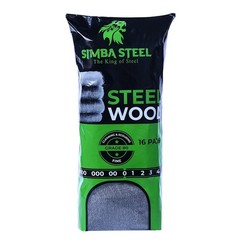 16 Pads Steel Wool Grade #0 FINE Grade for Cleaning Scouring, Mice Control