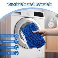 3 Pack Mop Heads Replacements for Ocedar 3 Blue Chenille Flip Pads
