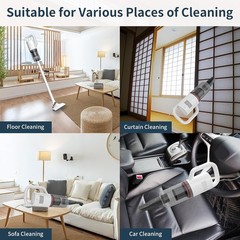 Lightweight Corded Stick Vacuum Cleaner with 12000Pa Suction