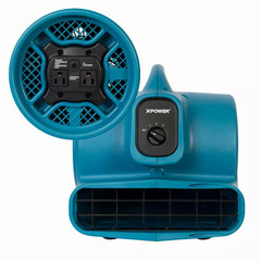 XPOWER X-400A 1/4 HP 1600 CFM 3 Speed Air Mover Carpet Dryer Floor Fan Blower
