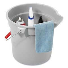 Rubbermaid Commercial 261400GY 14 qt. 12 in. Round Utility Bucket – Gray New