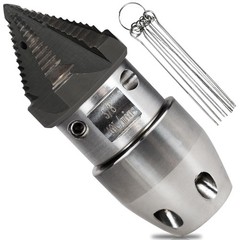 ZZHANFF 3/8 npt Sewer Jetter Nozzle for 2900 PSI, 40 3.5 inches, silvery