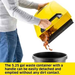 Karcher S 4 Twin Walk-Behind Outdoor Hand Push Sweeper – 5.25 Gallon Capacity