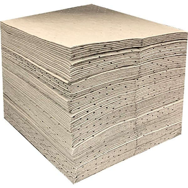 FyterTech Essentials 3-Ply Sorbent Pads, Heavy Weight, 15″ x 18″, Gray, 100/Pkg