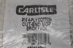 Carlisle 4-Ply Cotton Cut End Mop Brick Pack 369816B00 Narrow Band Lot of 2