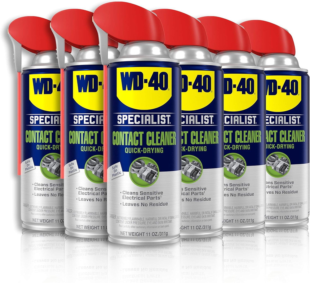 WD-40 Specialist Electrical Contact Cleaner Spray for Electronics 300080 Pack of