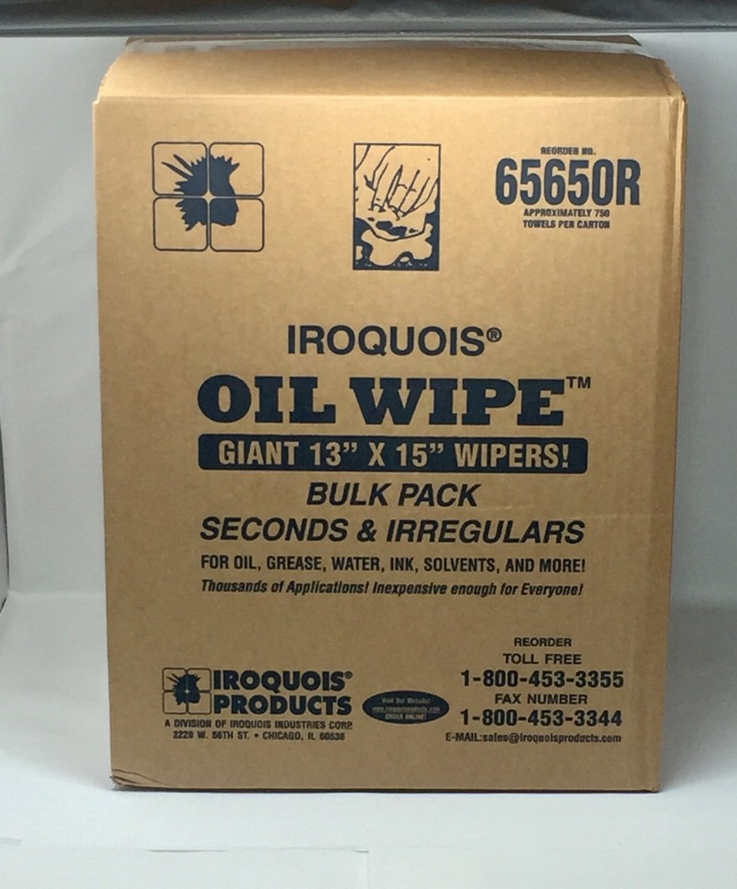 Iroquois Products Giant 13″ x 15″ oil wipes