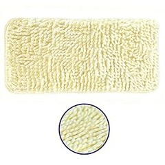 Wet and Dry Flat Mop Head, Super Firm Clip on Pads, 2 Washable Mop Pads,
