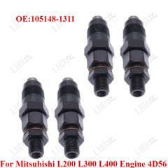4 Pcs Fuel Injector 105148-1311 For Mitsubishi L200 L300 L400 4D56 Engine）