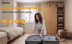 Rechargeable Wireless Pump Travel Vacuum Storage Bags, 15 Pack Portable Seal