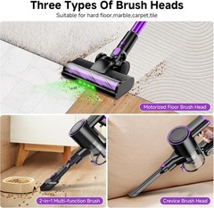 Honki Cordless Vacuum Cleaner 500W/40Kpa Vacuum Cleaners For Home Stick Vacuum