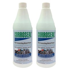Rust Converter & Metal Primer WaterBased Rust Repair, 1 Quart 2Pack