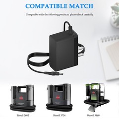 Charger for Bissell Little Green Cordless Carpet Cleaner Power Supply Replace…