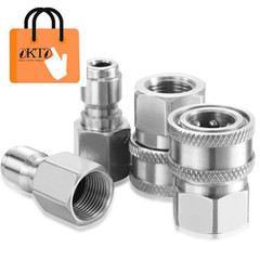 4 Sets NPT 3/8 Inch Stainless Steel Male and Inch, Internal Thread