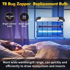 Qualirey 8 Pcs T8 Bug Zapper Replacement Bulbs, 10w Light Bulbs Lamp…