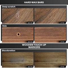 Vinyl Floor Repair Kit with Heat Pen – 11 Colors Laminate Wood 11