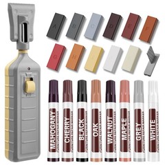 Vinyl Floor Repair Kit with Heat Pen – 11 Colors Laminate Wood 11