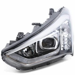 Santa Fe 2013-2016 Driver Side LH Halogen Headlight Assembly Transparent Lens