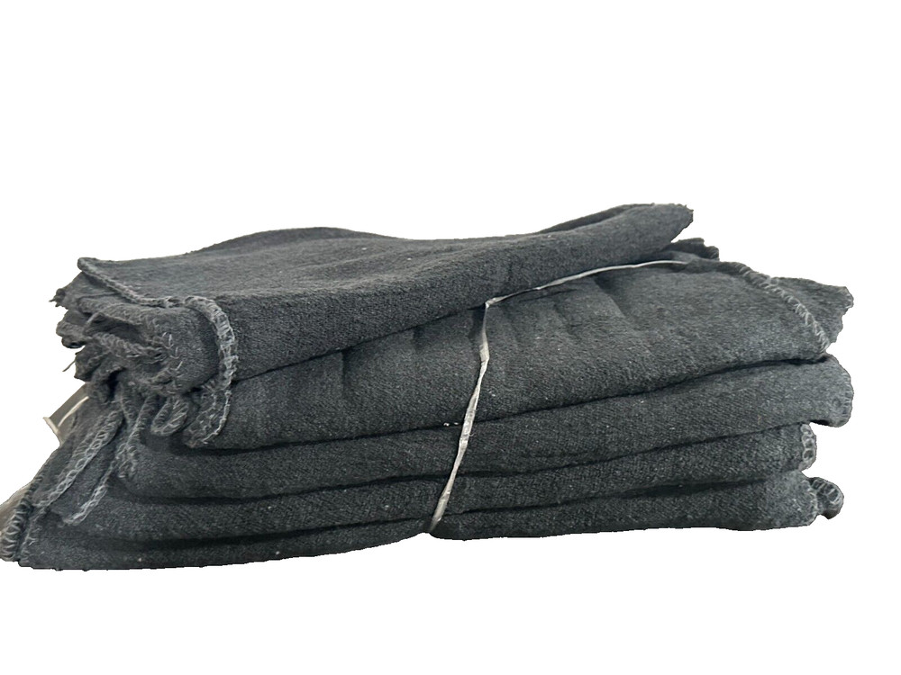 2500 PIECES NEW BLACK INDUSTRIAL SHOP RAGS CLEANING TOWELS 13X14 inches