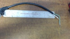 Minuteman 740729 Cord-18GA-3 11.5 In Black  Power Cord Molded Plug
