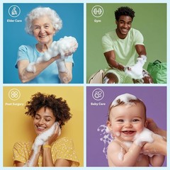Scrubzz Bathing Wipes 25 Pack Rinse Free Single Use