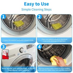 Washing Machine Cleaner Tablets – 24 Pack for Year-Round 24 Count (Pack of 1)
