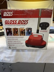 Gloss Boss Floor Polisher Buffer Waxer Scrubber Hardwood Tile Concrete Red
