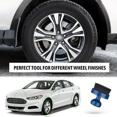 Car Tire Shine Applicator Brush with Stand for Auto Detaili Size: 1Color: Blue