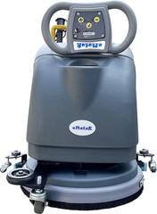 Emotor 15” Brush Foldable Walk Behind Hand Push Floor Scrubber Machine