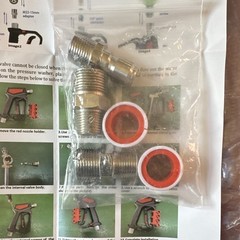 Ridge Washer PLU-8-3 Pressure Washer Trigger Spray Gun Kit w/ Adapters Manual