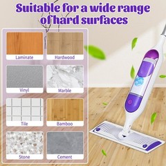Kusroie 20 Pack Disposable Mop Pads Compatible Swiffer Power Mop Pads