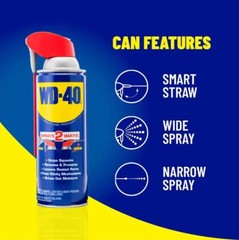 WD-40 Multi-Purpose Lubricant Spray with Smart Straw – 12 oz. 3 pack