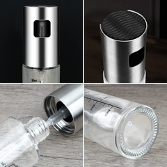NORBASE Oil Sprayer for Cooking, 2 Pack Upgraded Olive Spray Transparent