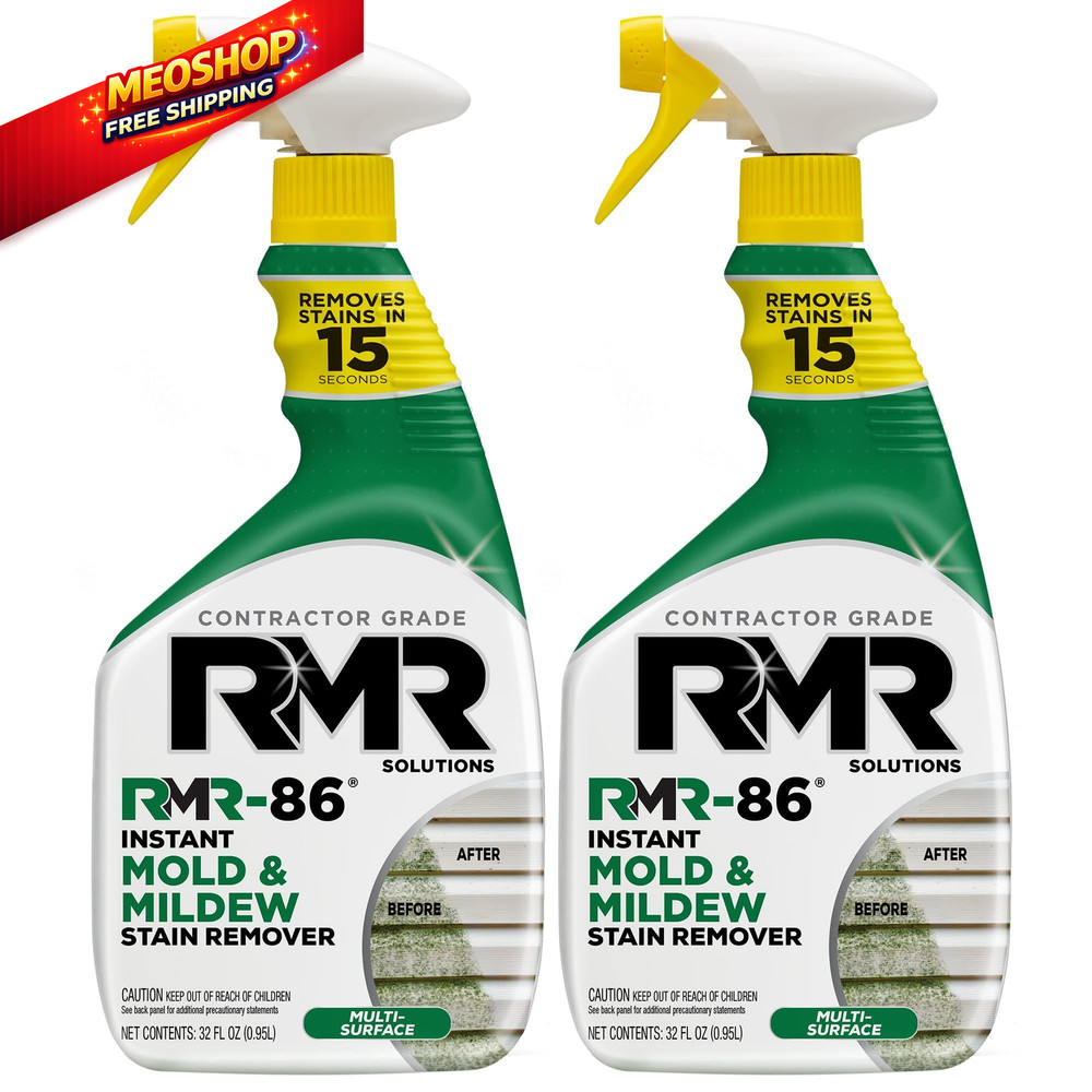 RMR-86 Instant Mold and Mildew Stain Remover Spray – 32 Fl Oz (Pack of 2)