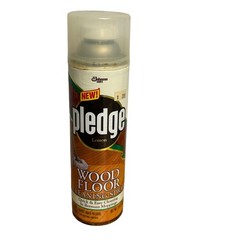 Vintage Pledge Wood Floor Cleaning Spray 14oz Lemon SC Johnson Prop Can