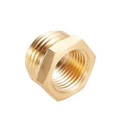 Kbrotech Brass Garden Hose Adapter, 3/4” GHT male x 1/2” NPT Female,