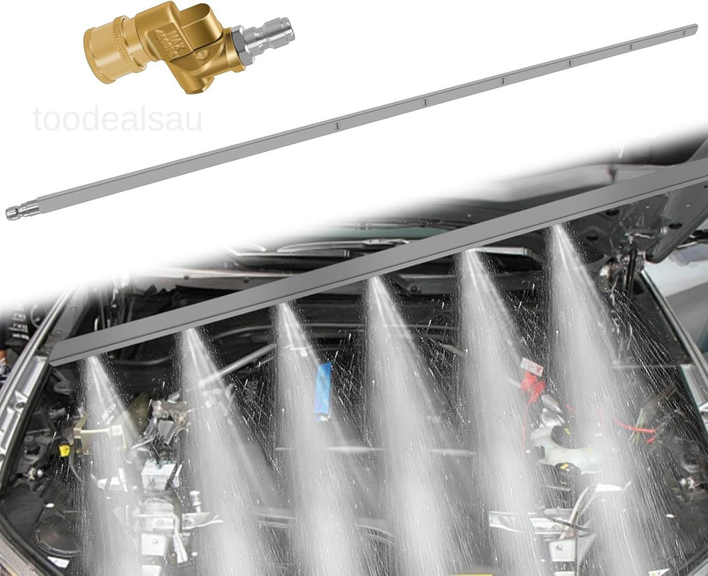 39” Car Radiator Cleaning Wand, 25° Fan Nozzle Genie silvery